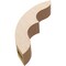 Ekena Millwork 3-inch W x 14-inch D x 14-inch H Ozark Rough Cedar Woodgrain TimberThane Knee Brace, Primed BRCUR03X14X14OZKRCPR - alternate 6